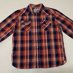 Levis Mens Two Horse Brand Cowboy Pearl Snap XL